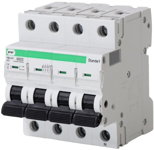 Электро-автомат Promfactor STANDART FB2-63 3P+N C 5A 6кА (FB2CN4005) - 1