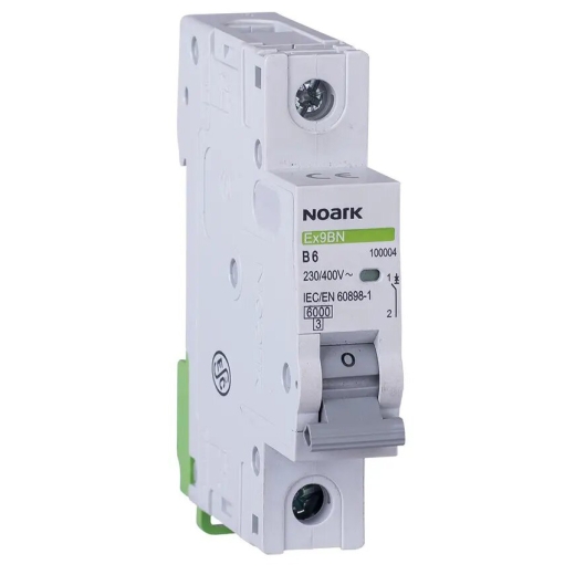 Автоматичний вимикач NOARK Ex9BN 1P D2 2А 6кА D (100181) - 1