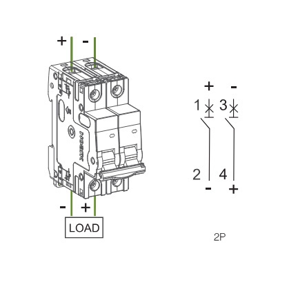 Автоматический выключатель NOARK Ex9BS 2P B40 40А 4,5кА B (102068) - 3