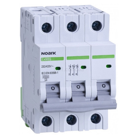 Автоматичний вимикач NOARK Ex9BS 3P C8 8А 4,5кА C (102166) - 1
