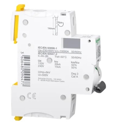 Автоматичний вимикач Schneider Electric iC60H 1P 6A B - 2