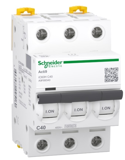 Автоматичний вимикач Schneider Electric A9F89340 iC60H 3P 40A C - 2