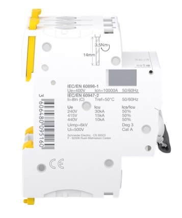 Автоматичний вимикач Schneider Electric A9F89340 iC60H 3P 40A C - 3