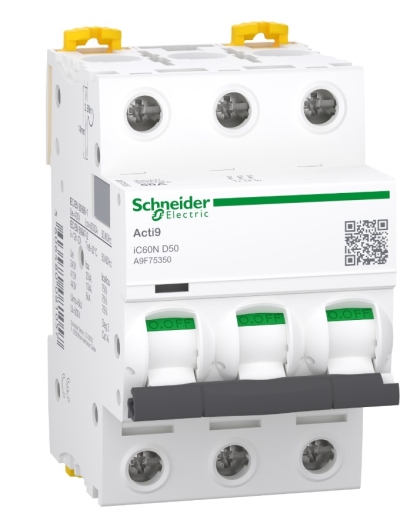 Автоматический выключатель Schneider Electric iC60N A9F75350 3P 50A D - 1