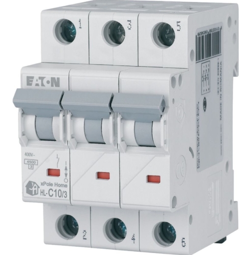 Автоматичний вимикач Eaton HL-C10/3 10A - 1