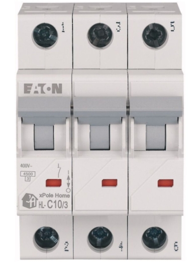 Автоматичний вимикач Eaton HL-C10/3 10A - 3