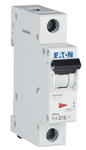 Автовыключатель Eaton PL6-D16/1 6кА 16A - 1