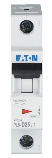 Автоматичний вимикач Eaton PL6-D25/1 6кА 25A - 2