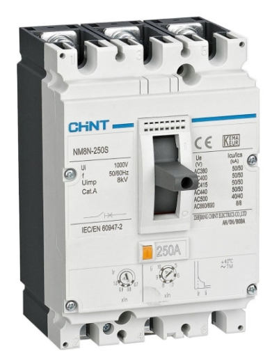 Корпусний автоматичний вимикач Chint NM8N-250S TM 125 3P - 1