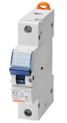 Автоматичний вимикач GEWISS 1P C 1А 6кА (GW92001) - 1