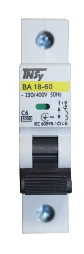 Автоматичний вимикач TNSy ВА18-60 1Р 6А 6кА C (TNSy5504717) - 3