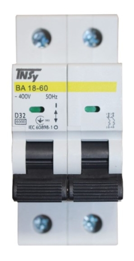 Автоматичний вимикач TNSy ВА18-60 2Р 32А 6кА D (TNSy5504794) - 2