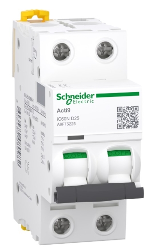 Автоматический выключатель Schneider Electric iC60N A9F75225 2P 25A D - 1