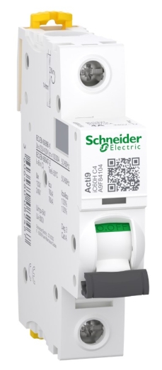 Автоматический выключатель Schneider Electric iC60H A9F84104 1P 4A C - 1