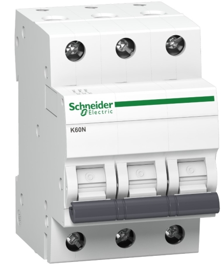 Автоматичний вимикач Schneider Electric K60N 3P 20A B 6кA (A9K01320) - 1