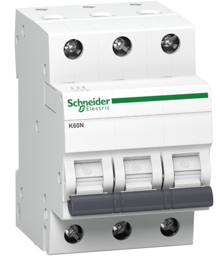 Автоматичний вимикач Schneider Electric K60N 3P 6A B 6кA (A9K01306) - 1