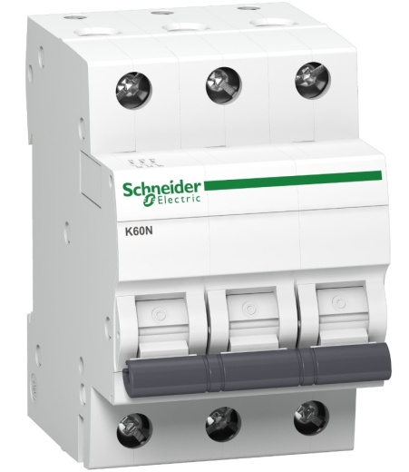 Автоматичний вимикач Schneider Electric K60N 3P 63A C 6кA (A9K02363) - 1
