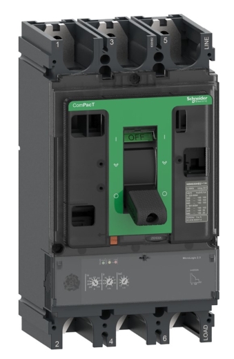 Автоматичний вимикач Schneider Electric C40F32D400 COMPACT NSX400F 36kA 3P3D 400A з розчіплювачем Micrologic 2.3 - 1