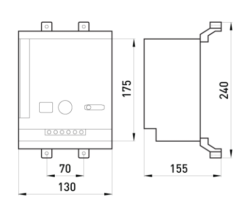 Електромагнітний привід E.Next e.industrial.ukm.630-800.MDX.220, 220В (i0080004) - 2
