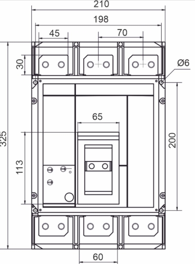 Автоматичний вимикач Promfactor FMC7E 3P 1600A 80кА (FMC7E1000) - 4