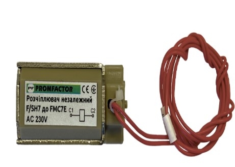Незалежний розчіплювач Promfactor F/SH7 для FMC7E АС 230В зверху (F/SH7230E) - 1