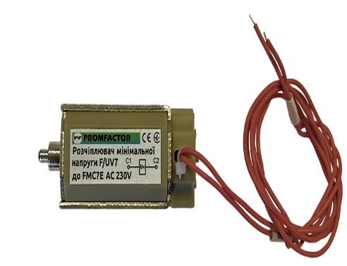 Независимый расцепитель Promfactor F/UV7 для FMC7E АС 230В сверху (F/UV7230E) - 1