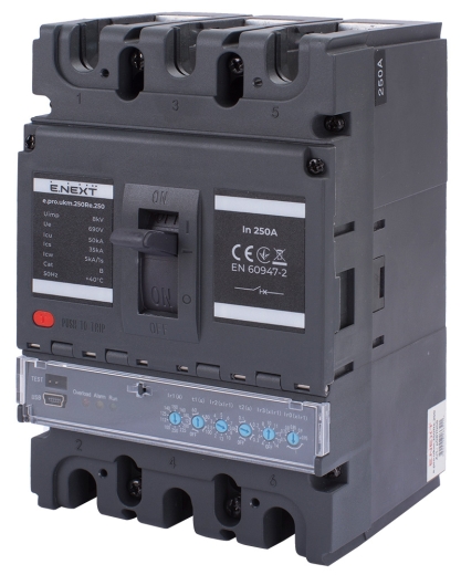 Автоматичний вимикач E.Next e.pro.ukm.250Re.250 3P 250А (p087008) - 1