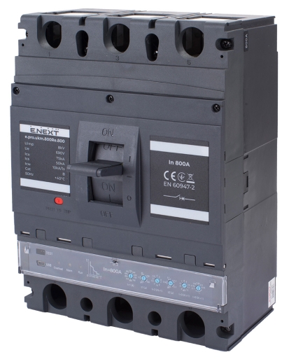 Автоматичний вимикач E.Next e.pro.ukm.800Re.800 3P 800А (p087013) - 1
