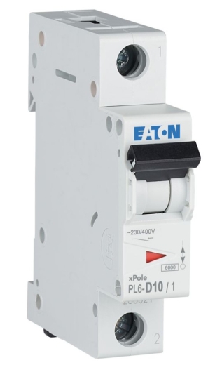 Автоматичний вимикач Eaton Moeller PL6-D10/1 - 1