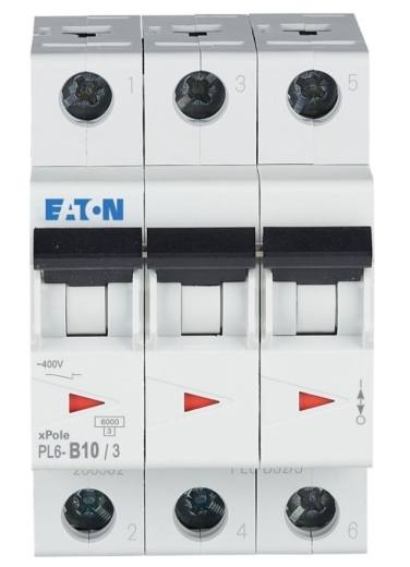 Автоматичний вимикач Eaton Moeller PL6-B10/3 - 1