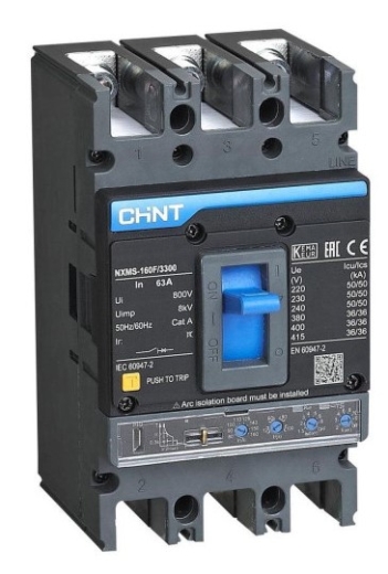 Корпусний автоматичний вимикач Chint NXMS-160F 63A (264745) - 1