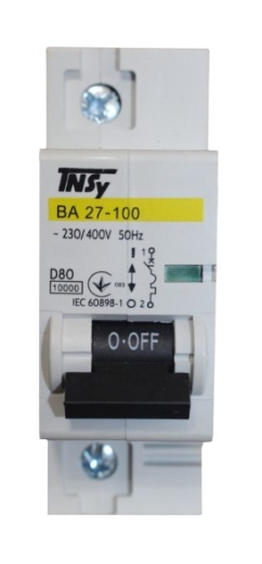 Автоматический выключатель TNSy ВА27-100 1Р 80А 10кА D (TNSy5504882) - 3