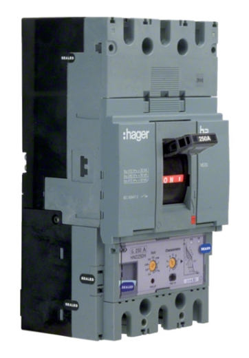 Електроавтомат Hager h630, In=250А, 3п, 50kA, LSI - 2