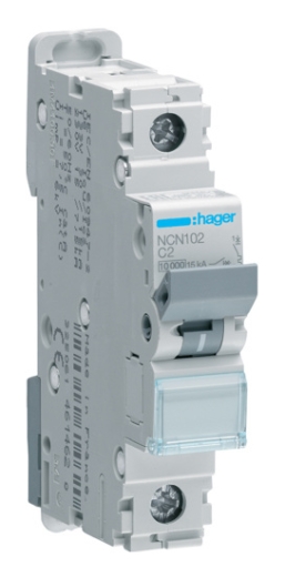 Автомат электропитания NCN102 (1р,С,2А) Hager - 1