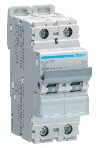 Електричний автомат NCN204 (2р, С, 4А) Hager - 1