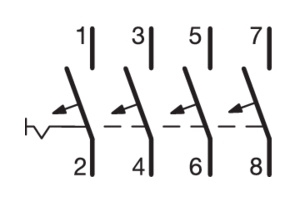 Захисний вимикач NCN450 (4р, С, 50А) Hager - 2