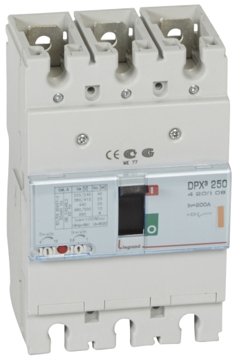 Автомат выключатель DPX³ 250 3п 200А 25кА, Legrand - 1