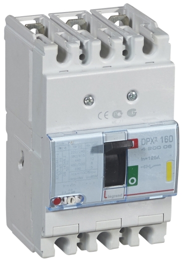 Автоматичний вимикач DPX³ 160 3п 125А 16кА, Legrand - 1