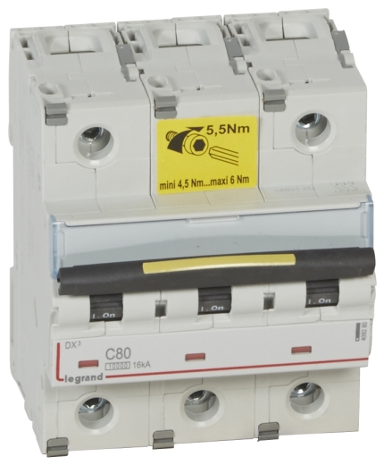 Електричний автомат DX³ 3П C 80A 16kA, Legrand - 1