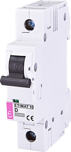 Автоматический выключатель ETI 002151714 ETIMAT 10 1p D 10А (10 kA) - 1