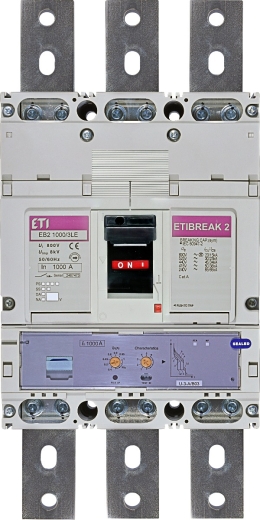 Автоматичний вимикач ETI 004672210 EB2 1000/3LE 1000A 3p (50kA) - 1