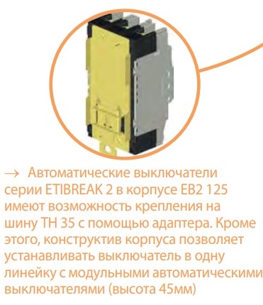 Автоматический выключатель ETI 004671031 EB2 125/4L 100А 4р (25кА) - 11