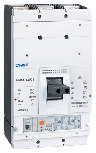 Автоматичний вимикач Chint NM8S-1250S 1000A 3P (149917) - 1