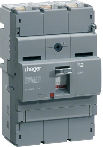 Корпусный разъединитель Hager HCB250H x250 In= 250А 3P - 1