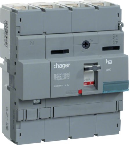 Корпусний роз'єднувач Hager HCB251H x250 In= 250А 4P - 1