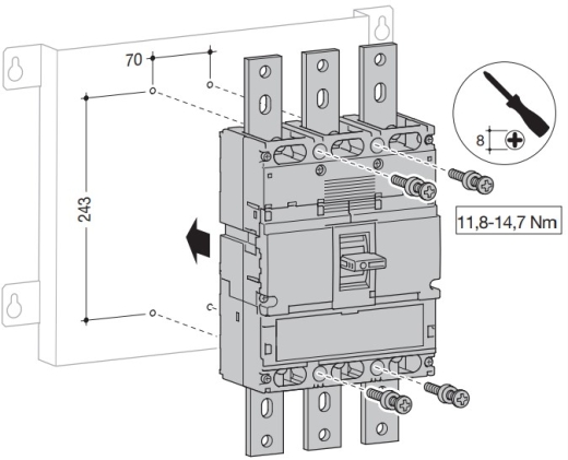Корпусный разъединитель Hager HCE971H h1000 In= 1000А 4P - 2