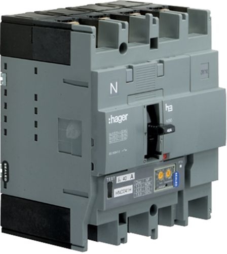 Автоматический выключатель Hager HEC041H h250 In=40А 4P 70кА LSI - 1