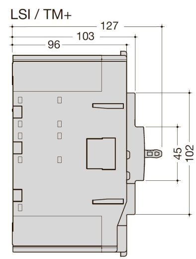 Автоматический выключатель Hager HEC041H h250 In=40А 4P 70кА LSI - 2