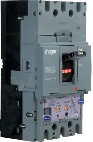 Автоматичний вимикач Hager HED400H h630 In=400А 3P 70кА LSI - 1