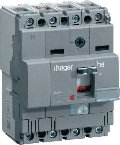 Автоматический выключатель Hager HNA101H x160 In=100А 4P 40кА - 1